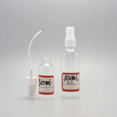 Factory Price Empty Sanitizer Squeeze 100ml Spray Bottle Hand Disinfection Pet Bottle PB-AN88